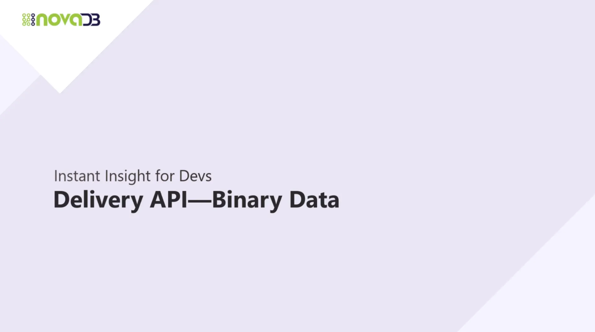 Delivery AP Binary Data