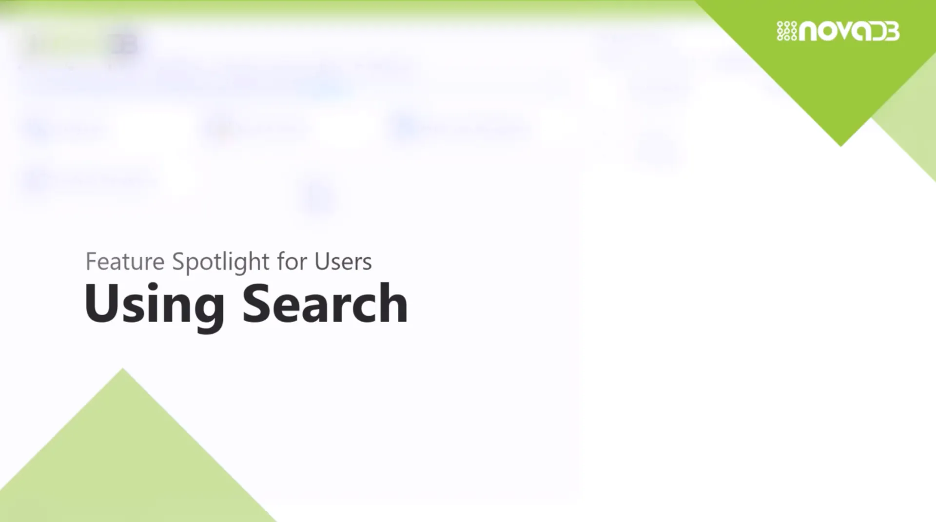 Find Anything Fast with NovaDB Search
